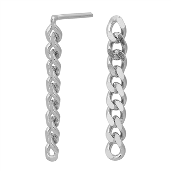 Rhod. sølvørehænger PANZER52 25mm , fra Nordahl