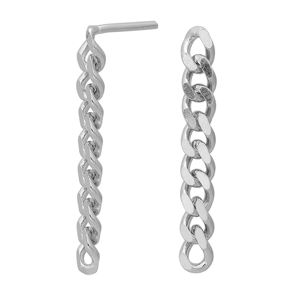 Rhod. sølvørehænger PANZER52 25mm , fra Nordahl