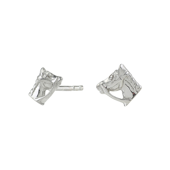 Rhod. sølvørestikker hestehoved, fra Siersbøl