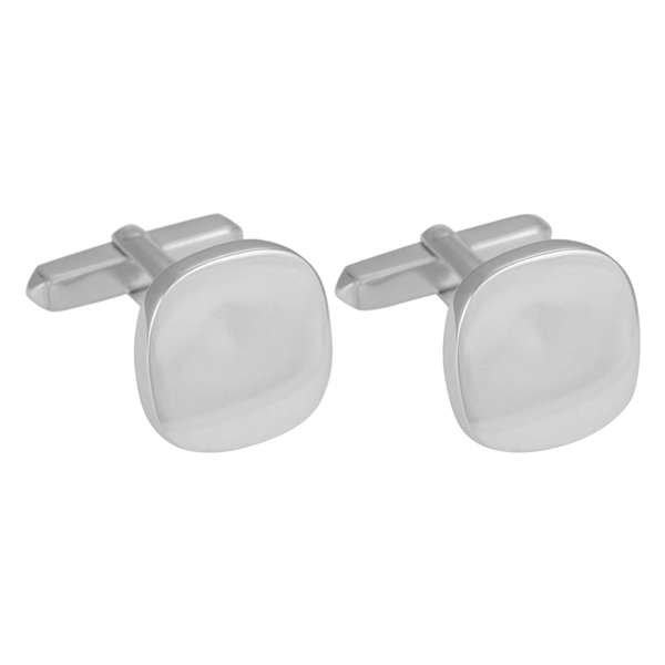 SON rhod. sølvmanchetknapper poleret, fra Son of Noa