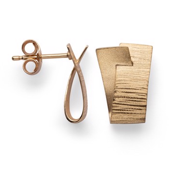 750,- ørehænger mat/børstet, fra Bastian Inverun