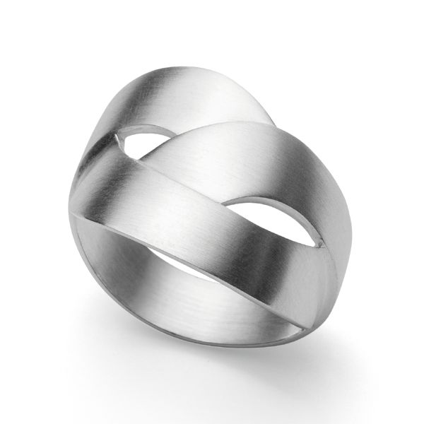 925/- Ring, mat rho., fra Bastian Inverun