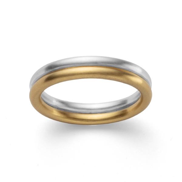 925/- Ring, delvis fg, mat rho., fra Bastian Inverun