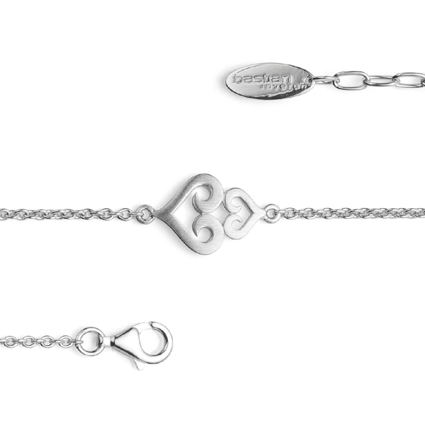 925/- armbånd, rho. mat/blank, 17cm + 2cm, 1,8mm, fra Bastian Inverun