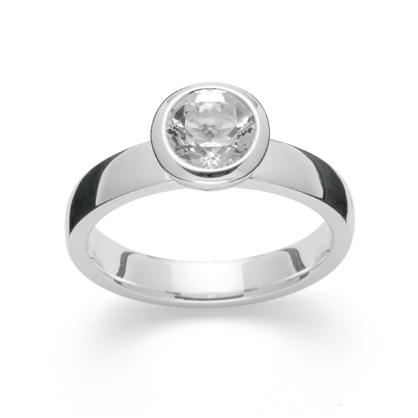 925/- Ringblank, hvid topas 1,49ct, fra Bastian Inverun