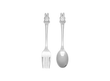Børnebestik, 2 stk., Miffy, rustfrit stål, fra Noa Kids