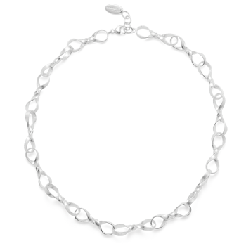 925/- collier børstet, 47cm + 2cm, fra Bastian Inverun