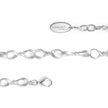 925/- armbånd, rho. børstet, 19cm + 1,5cm, fra Bastian Inverun