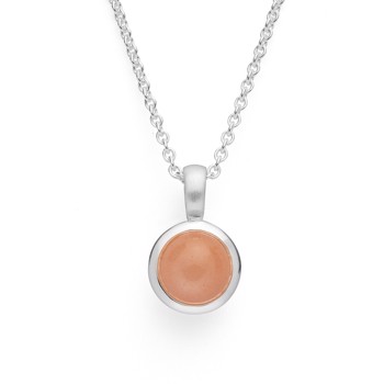 925/- Vedhæng mat/blank, månesten blush 1,85ct, fra Bastian Inverun