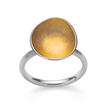 925/- Ring, delvis jfr. mat/børstet mat, fra Bastian Inverun