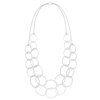 925/- collier mat/blank, 100cm, fra Bastian Inverun