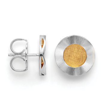 925/- øreringe, rhd, fg., mat, fra Bastian Inverun