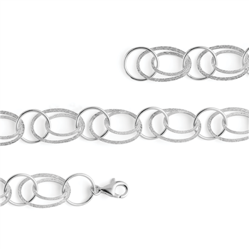 925/- armbånd, rhd, mat/pol., 19cm, fra Bastian Inverun