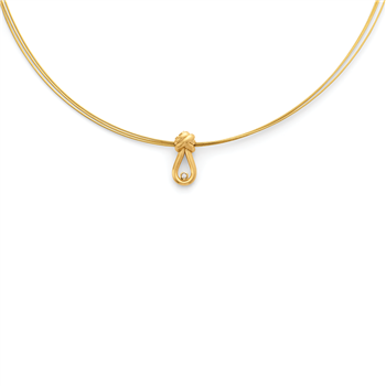 925/- vedhæng, fg., mat, dia. 0,02ct W-SI, fra Bastian Inverun