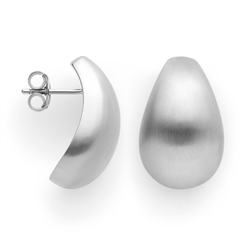 925/- øreringe, rhd, mat, fra Bastian Inverun