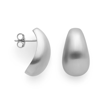 925/- øreringe, rhd, mat, fra Bastian Inverun