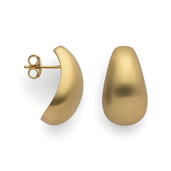 925/- øreringe, fg., mat, fra Bastian Inverun