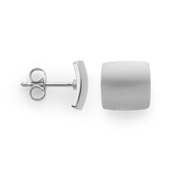 925/- øreringe,rhd, mat/blank, 8mm, fra Bastian Inverun