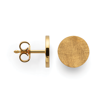 925/-øreringe, fg., børstet/pol., 8mm, fra Bastian Inverun