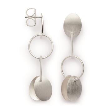 925/- Ørestikker, rhodineret, matte, fra Bastian Inverun