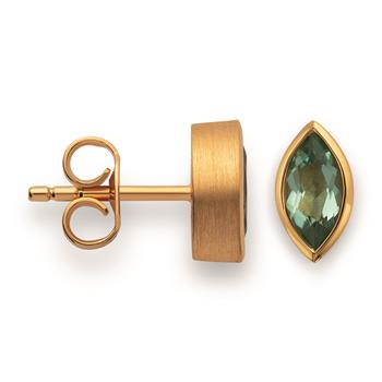 925/- Ørestikker, fg, pol., Gr.Ametyst 0,66ct, fra Bastian Inverun