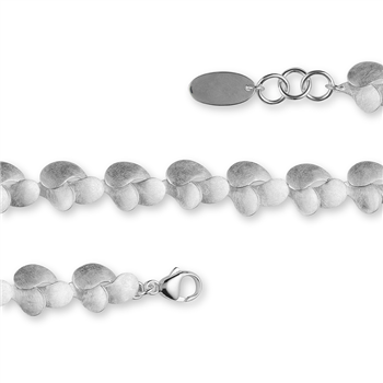925/- armbånd, rh, børstet, 16+ 2 cm, fra Bastian Inverun