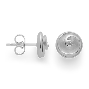 925/- ørestikker, matte/poleret, dia. 0,02ct W-SI, fra Bastian Inverun