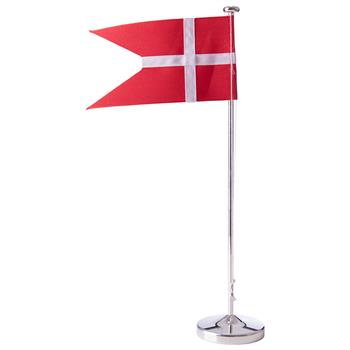 Forsølvet flagstang m. rund fod, 30cm, fra Noa Kids
