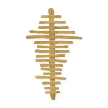 925/- vedhæng/broche, forgyldt, satinmat, fra Bastian Inverun