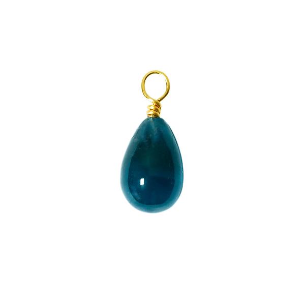 14kt vedhæng med london blue topas Vedhæng uden kæde, fra San - Links of Joy