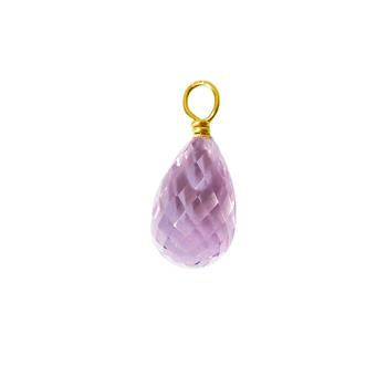 18kt vedhæng med pink ametyst Vedhæng uden kæde, fra San - Links of Joy