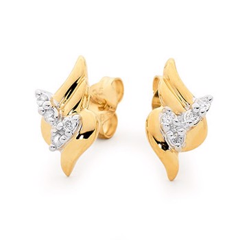 earrings with Diamonds, from Bee