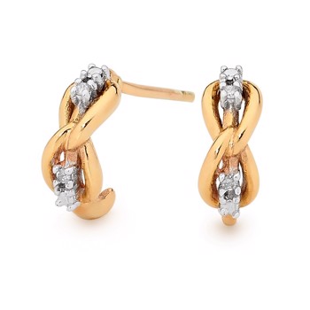earrings with Diamonds, from Bee