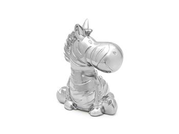 Sparebøsse Zebra, sølvfarvet, fra Noa Kids