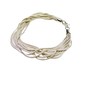 Armbånd & halskæde - 9 rk.Rævekæde - Blank 21cm, fra San - Links of Joy