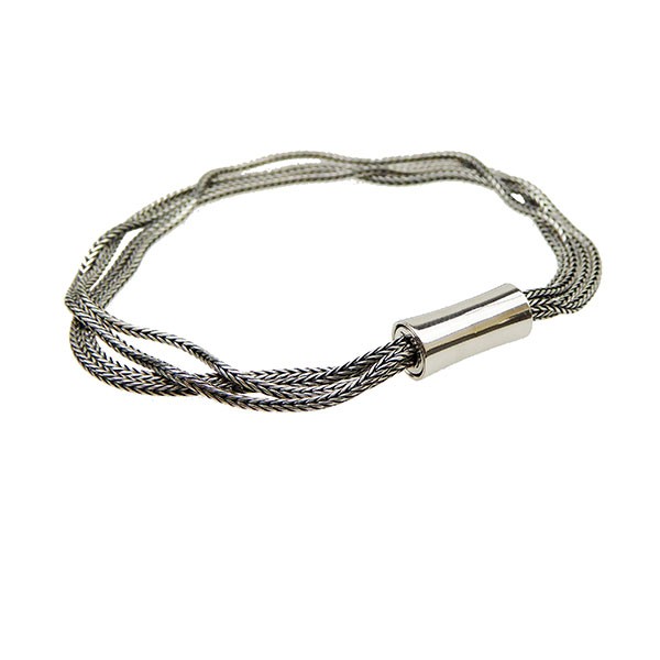 Armbånd & halskæde 4 rk. Rævekæde - Let oxyderet 17cm, fra San - Links of Joy