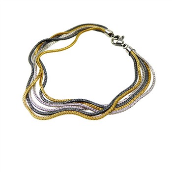 Armbånd & halskæde - 6 rk.Rævekæde -3 farvet 21cm, fra San - Links of Joy