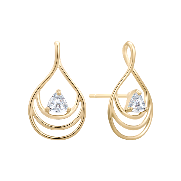 Guld ørestikker, fra Støvring Design