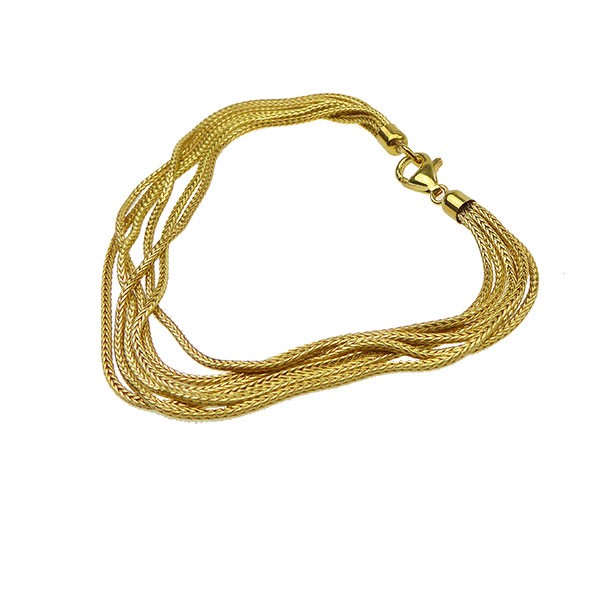 Armbånd & halskæde - 6 rk.Rævekæde - Forgyldt 17cm, fra San - Links of Joy