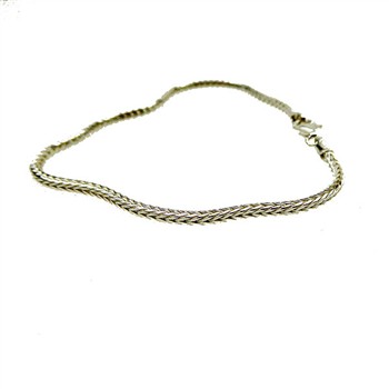 2,1mm Rævekæde i Blank Armbånd & Halskæde 23cm, fra San - Links of Joy