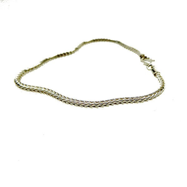 2,1mm Rævekæde i Blank Armbånd & Halskæde 23cm, fra San - Links of Joy