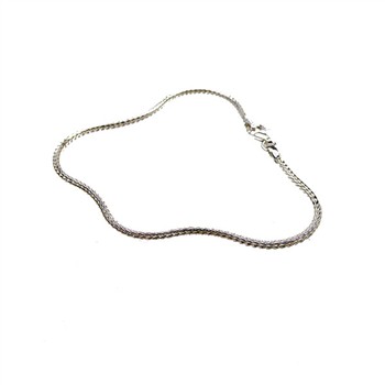 1,8mm Rævekæde i Blank Sterlingsølv Armbånd & Halskæde 60cm, fra San - Links of Joy