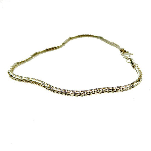 2,8mm Rævekæde i Blank Sterlingsølv Armbånd & Halskæde 38cm, fra San - Links of Joy