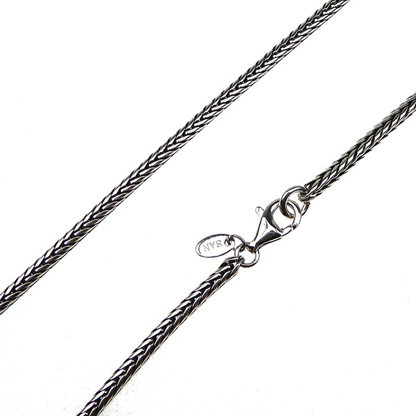 3,2mm Rævekæde i Let Oxyderet Sterlingsølv Armbånd & Halskædefor Letoxyderet 20cm, fra San - Links of Joy