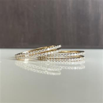 Creol knæk 14 kt. ELEGANCE dobbelt 0,60 ct. WSI, fra L&G