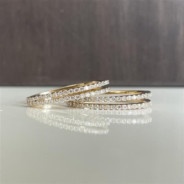 Creol knæk 14 kt. ELEGANCE dobbelt 0,60 ct. WSI, fra L&G