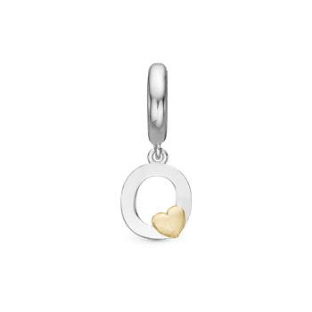 Bogstav O - Charm 6 mm, fra Christina Jewelry & Watches