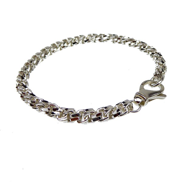 Armbånd & halskæde - Massiv/Kraftig kæde i Blank udførelse - 5,5mm 20cm, fra San - Links of Joy