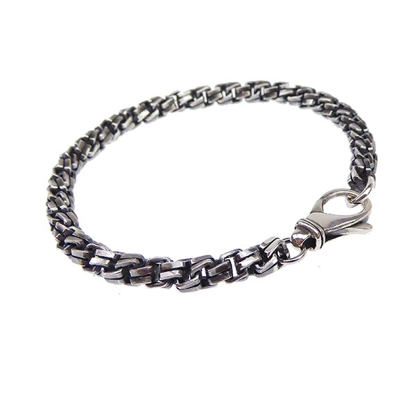 Armbånd & halskæde - Massiv/kraftig kæde -Let oxyderet-5,5mm 22cm, fra San - Links of Joy