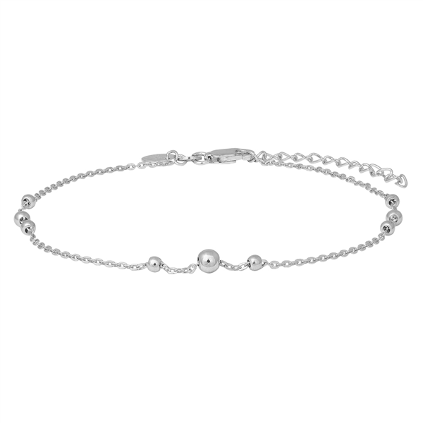 Rhd. sølv ankel BEAD52 23+4cm , fra Nordahl